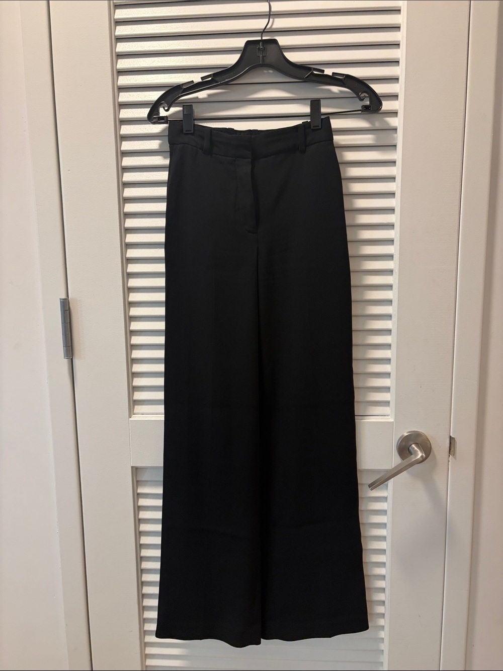 Aritzia Black Wide-Leg Trousers